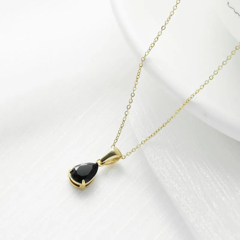 Droplet Gem Necklace