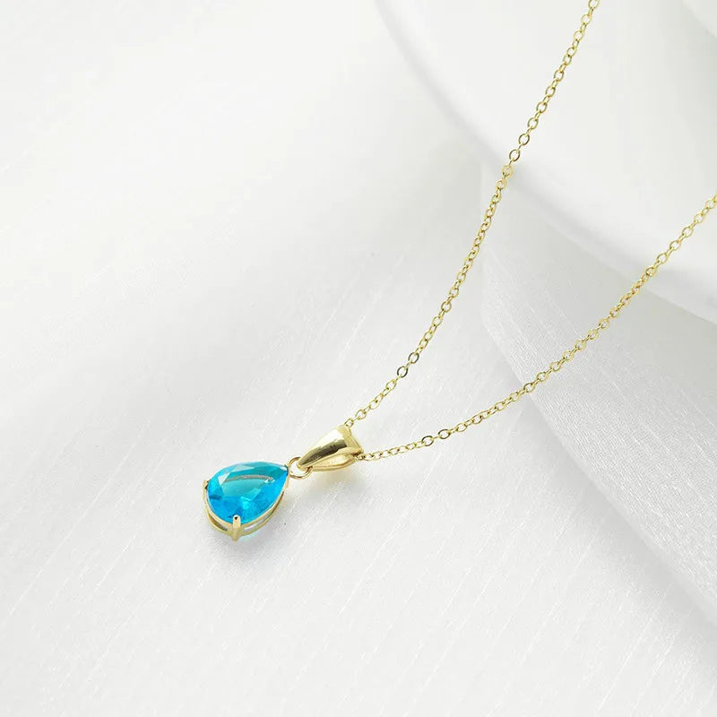 Droplet Gem Necklace