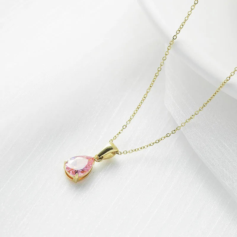 Droplet Gem Necklace